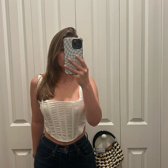 White corset top. Never worn - Picture 1 of 3